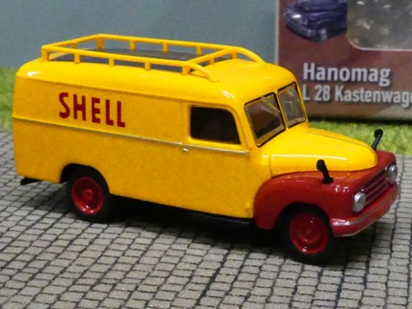 1/87 Brekina Hanomag L 28 Shell Kasten Starline 58157