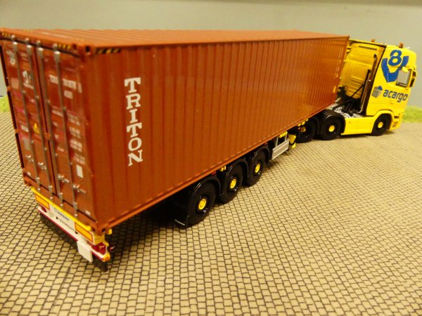 1/50 Herpa WSI Scania CS 20 HD 6x2 Acargo Container SZ Trucker Babe Jana 071581