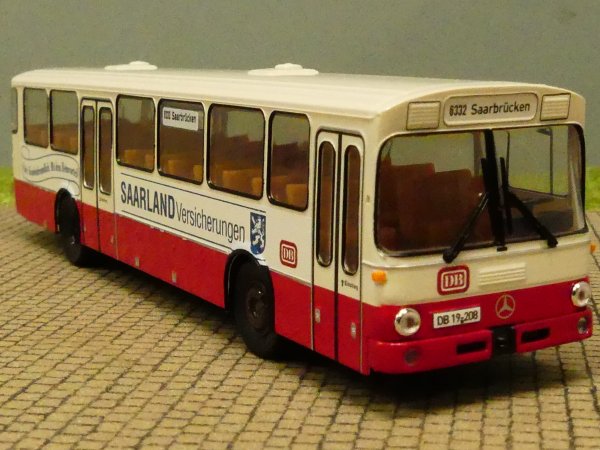 1/87 Brekina MB O 307 DB Saarland Versicherungen Linie 6332 Ziel Saarbrücken Sondermodell Reinhardt