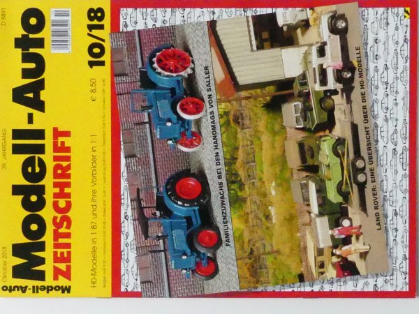 Modell Auto Zeitschrift MAZ 2018/10 Oktober 2018