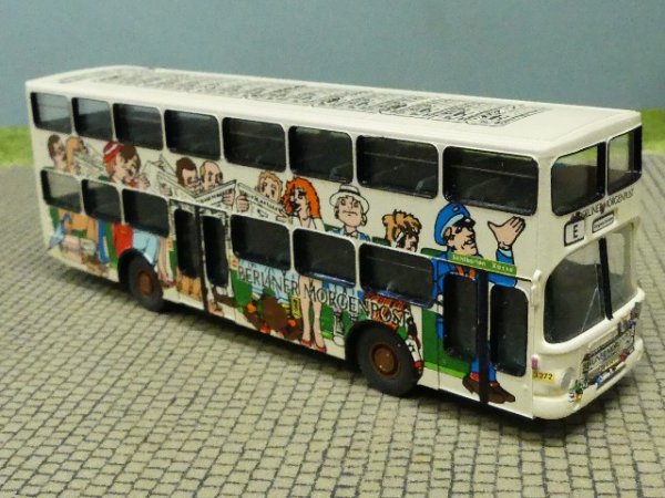 1/87 MAN SD 200 BVG - Morgenpost #E- mit Decal gefertigt