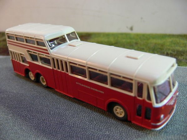 1/87 Brekina Büssing Mittelbadische Eisenbahn Anderthalbdecker 62015