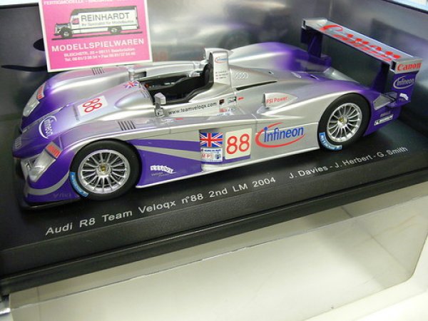 1/18 Spark Audi R8 Team Veloqx #88 2nd LM 2004 J.Davies