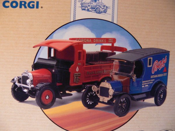 1/50 Corgi Modell T Van u.Thornycroft Bass 97751