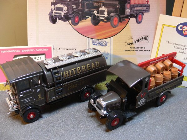 1/50 Corgi AEC Cabover u.Thornycroft Beer Truck Whitbread 97755