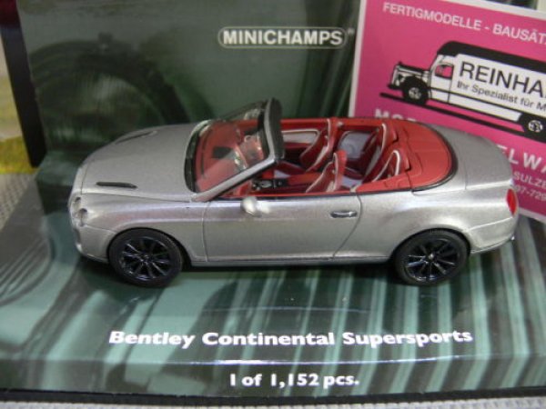 1/43 Minichamps Bentley Continental Supersports Cabrio 2010 mattsilbermetallic