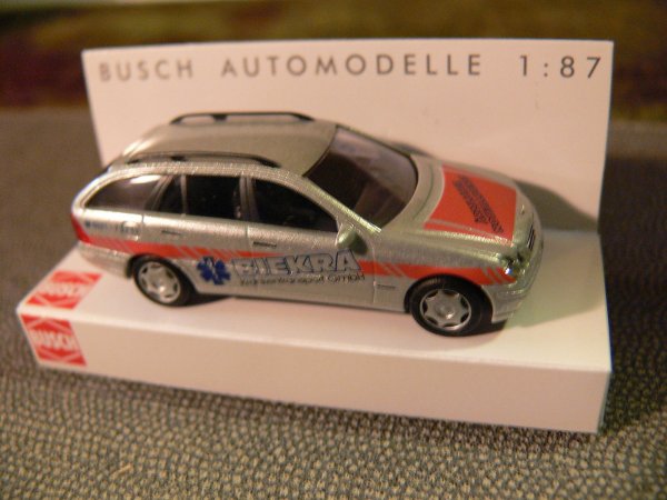 1/87 Busch MB C-Klasse Kombi Bieka Rettungsdienst 49167