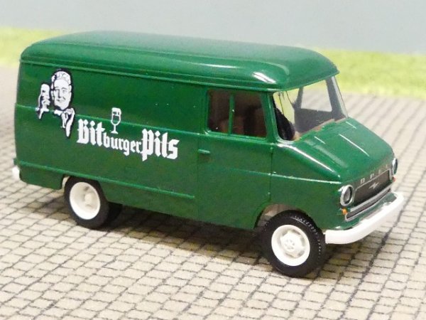 1/87 Brekina Opel Blitz 1959 Bitburger Pils mit Kopf 93582