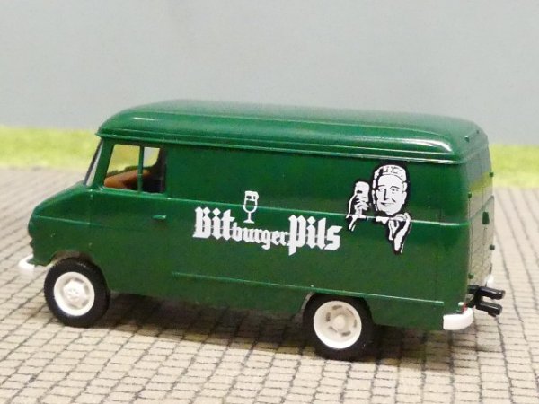 1/87 Brekina Opel Blitz 1959 Bitburger Pils mit Kopf 93582