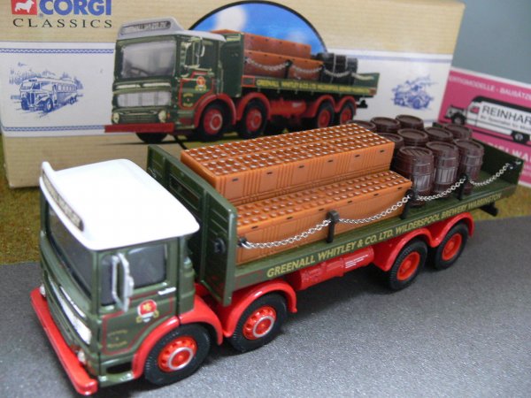1/50 Corgi AEC Flatbed Greenall Whitley Brewery GB 97931