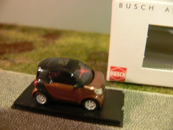 1/87 Busch Smart Fortwo 2014 CMD braun 50706