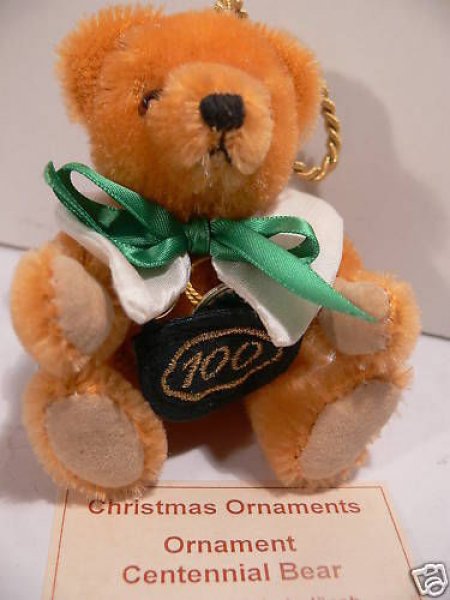 HC OR4 Hermann Coburg Ornament Centennial Bear ca. 12 cm Limitiert