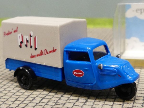 1/87 Epoche Tempo Hanseat Pril Tieflader mit Plane 08412