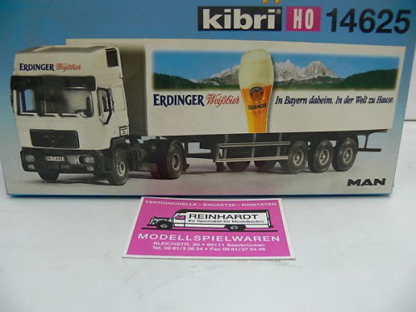 1/87 Kibri 14625 MAN Koffersattelzug Erdinger Weißbier
