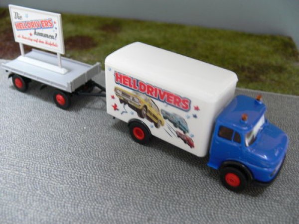 1/87 Brekina MB 322 Helldrivers mit Anhänger  47121