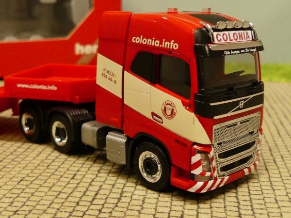 1/87 Herpa Volvo FH16 Gl. 6x4 Semitieflade SZ Colonia 312264