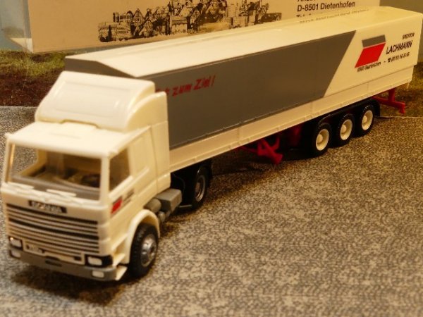 1/87 Herpa Scania 112 Lachmann Saarbrücken Forbach Planen SZ