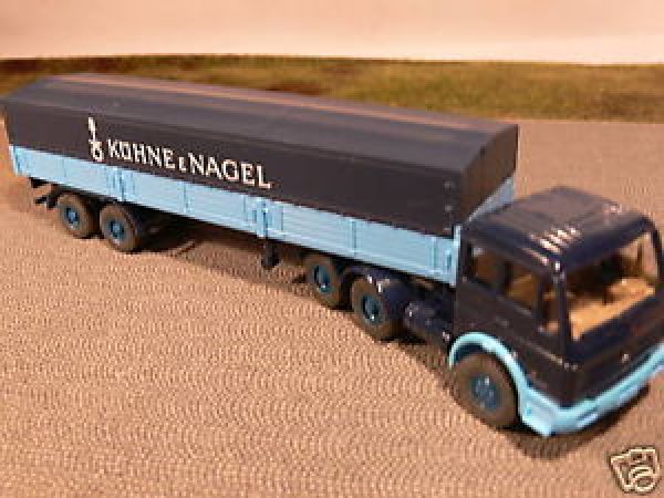 1/87 Wiking MB NG Kühne & Nagel Planen-Sattelzug 515 3A