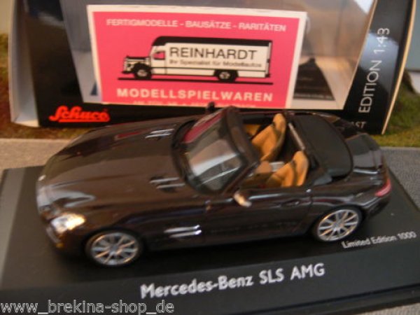 1/43 Schuco MB SLS AMG Roadster (A197) braun 450745600