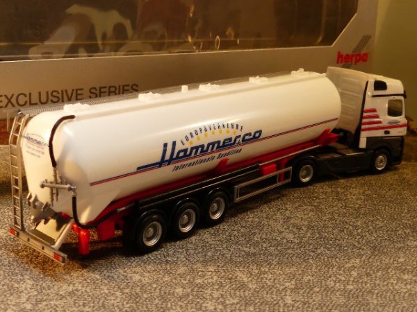 1/87 Herpa MB Actros Hammer Spedition Silo Sattelzug 927543