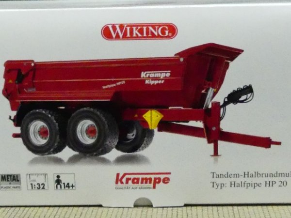 1/32 Wiking Krampe Tandem-Halbrundmulde Halfpipe HP 20 0778 54