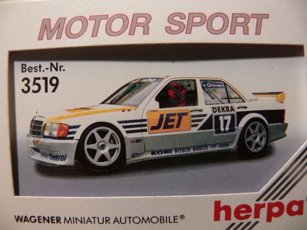 1/87 Herpa MS MB 190 E 2.5-16 ONS DTM #17 v. Ommen 3519