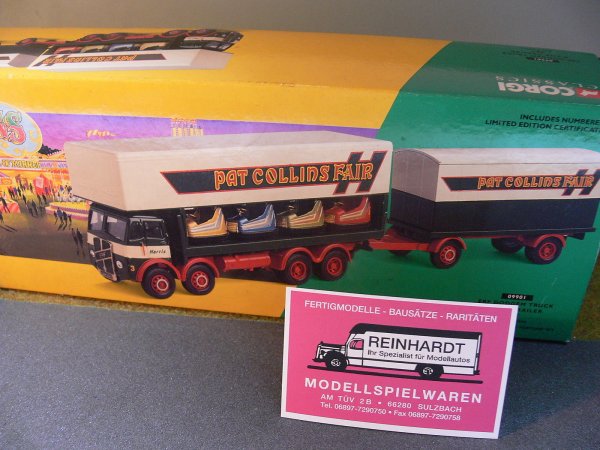 1/50 Corgi ERF Dodgem Truck und Box Trailer Set Pat Collins 09901