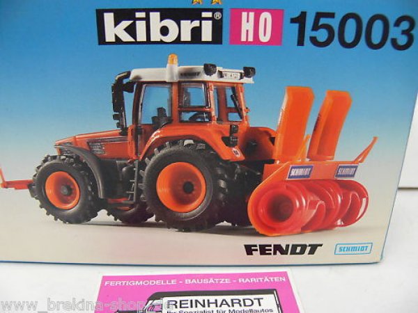 Kibri 15003 H0 Traktor Fendt Vario mit Schmidt Schneefräse 
