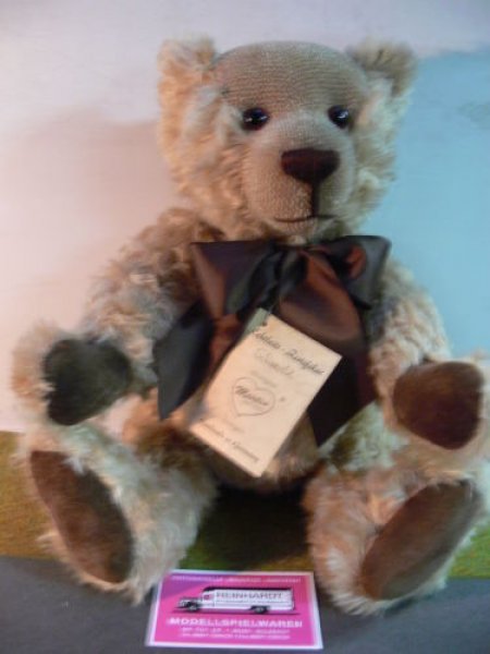 M 8 Martin Sonneberg Teddy Schorschl ca.39cm mit Schleife und Brummstimme