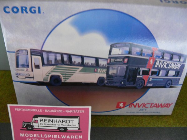1/64 Corgi Invictaway Set Plaxton Paramount und Metrobus 97051