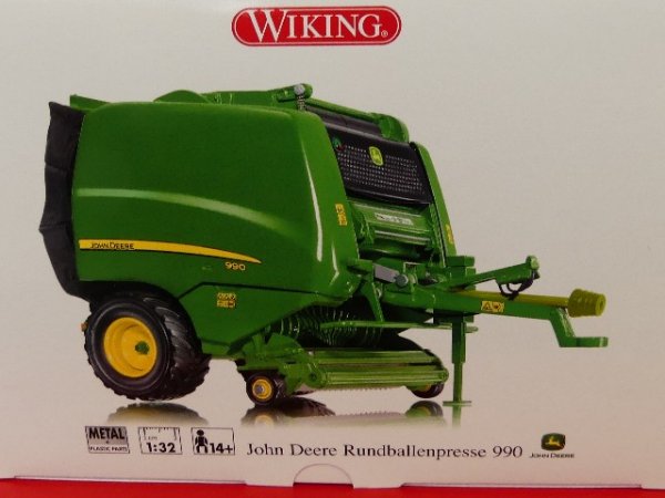 1/32 Wiking John Deere Rundballenpresse 990 0773 16