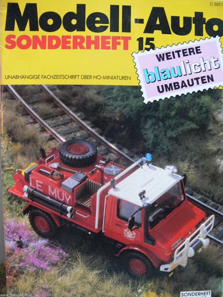 Modell Auto MAZ Sonderheft 15 weitere Blaulicht Umbauten