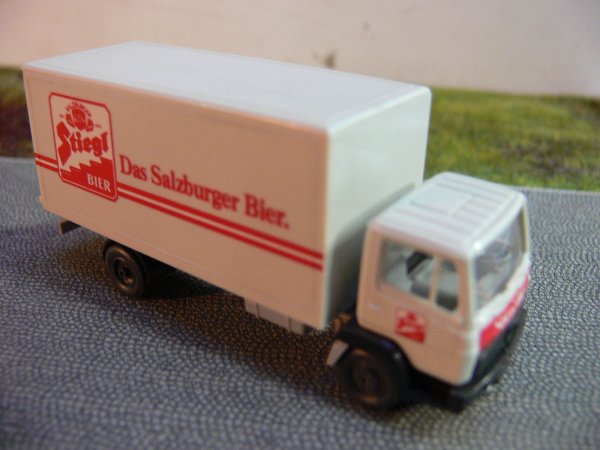 1/87 Wiking MB Stiegl Bier Salzburg Österreich A SO Koffer-LKW
