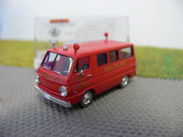 1/87 Brekina Dodge A 100 Bus Fire Rescue New York Vista Fire Dept. 34304