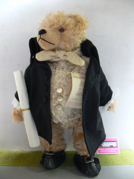 HC162 Hermann Coburg Teddy George Washington ca.42 cm Limitiert