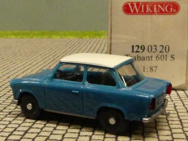 1/87 Wiking Trabant 601 S azurblau 129 03 B
