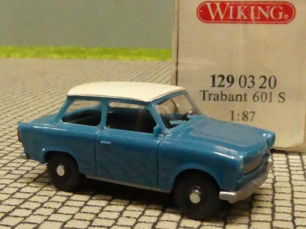 1/87 Wiking Trabant 601 S azurblau 129 03 B
