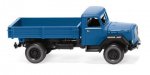 1/87 Wiking Magirus Eckhauber Pritschenkipper blau 0424 99