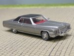 1/87 Brekina Cadillac Coupe deVille, silbergrau/schwarz 1972, 18131