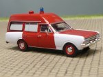 1/87 Brekina Opel Rekord C KTW Feuerwehr rot/weiss 1968, 20675
