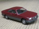 1/87 Herpa MB 560 SEC dunkelbraun mit Spiegel