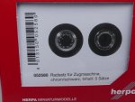 1/87 Herpa Zubehör Radsatz für Zugmaschine chrom/schwarz 5 Sätze 052580
