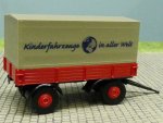 1/87 Brekina 2-Achs Anhänger (klein) rot/schwarz