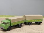 1/87 Brekina Magirus Pluto Schenker Spedition Planen-Hängerzug