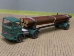 1/87 Wiking MB Holztransport dunkelgrün 390