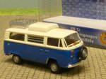1/87 Brekina VW T2 Camper Hubdach geschlossen elfenbein/blau 33105