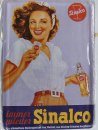 Blechschild Sinalco immer wieder 10 x 14 cm