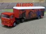 1/87 Herpa Albedo MAN F90 Circus Krone Koffer-Sattelzug