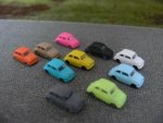 1/160 Spur N Fiat 500 verschiedene Farben 10 Stück Set #6