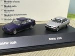 1/87 Herpa Set in PC Box BMW 325i Coupe dunkelblau + Limousine silber